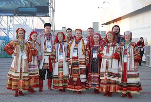 Пензенский коллектив «Миряне» выступил перед гостями Олимпиады в Сочи