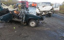 В Пензенской области при столкновении машины ВАЗ и Газели погиб человек