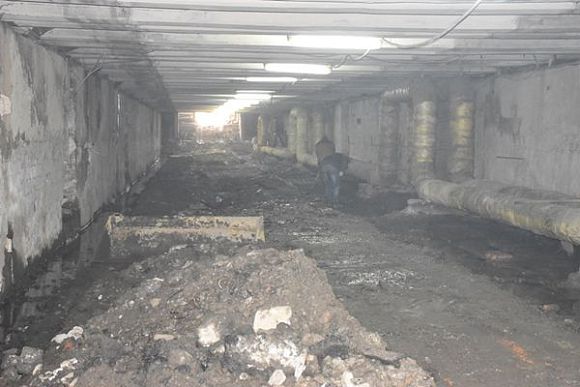 В переходе между пензенскими вокзалами сломали стены и вскрыли пол