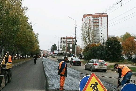 Ремонт дорог на пр. Строителей закончат на следующей неделе