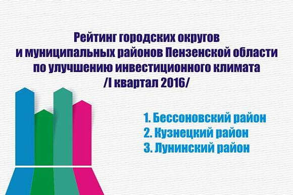 Бессоновский, Кузнецкий и Лунинский районы — лидеры рейтинга инвестпривлекательности