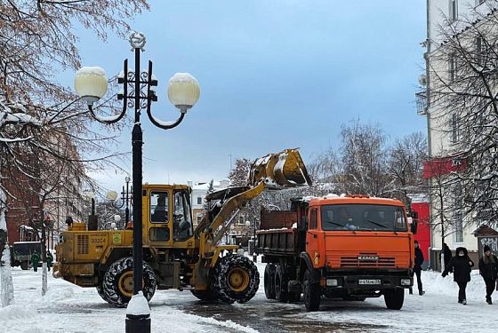 За сутки из Пензы вывезли более 7 тысяч кубометров снега