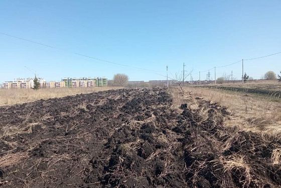 В Заре делают противопожарную опашку 