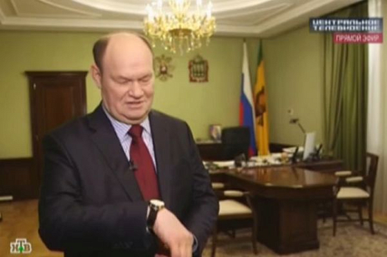 Василий Бочкарев носит пензенские часы