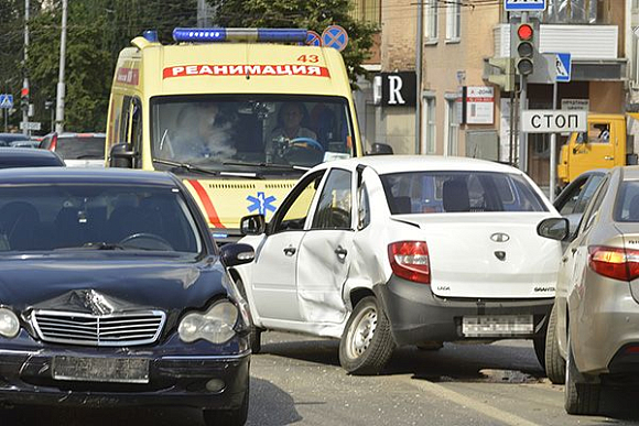 В Пензе на ул. Володарского из-за ДТП образовалась пробка