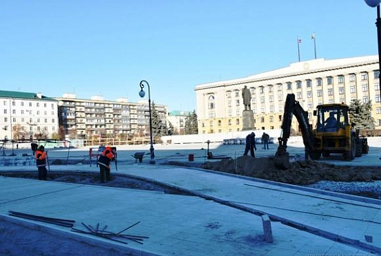 Реконструкция площади Ленина в Пензе завершена на 90%
