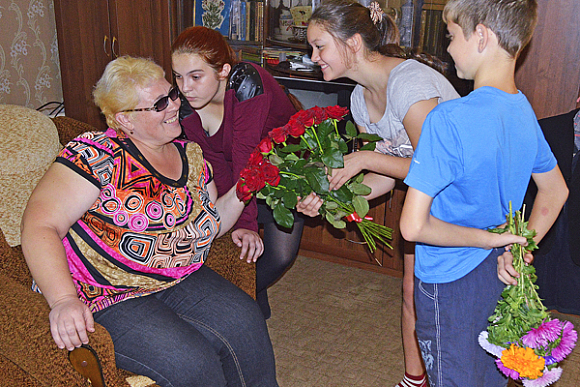 Светлана Рождественская из Колышлея одна воспитывает 9 детей