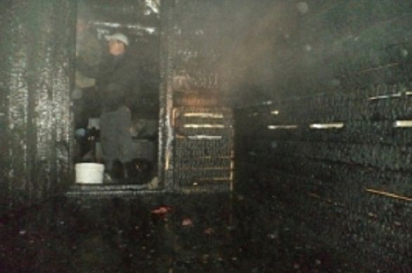 В Пензе пожар в бане тушили 11 человек