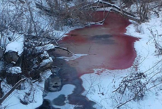 «Кровавая река» под Пензой появилась из-за сбоя на очистных сооружениях