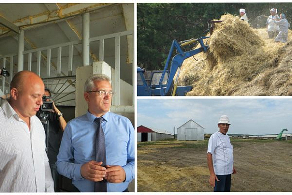 Губернатор И. Белозерцев подсказал главе КФХ, как надо строить фермы