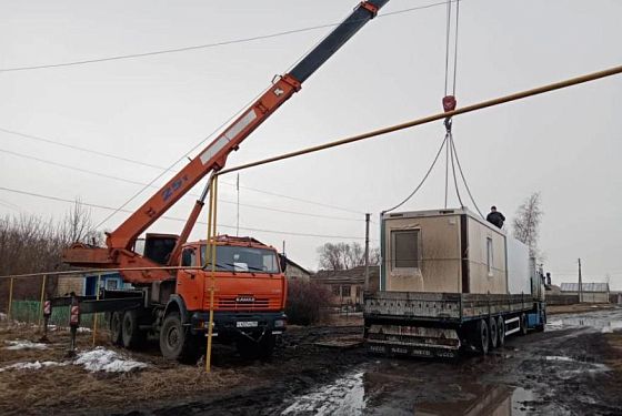 В Малосердобинском районе установили конструкцию модульного ФАПа