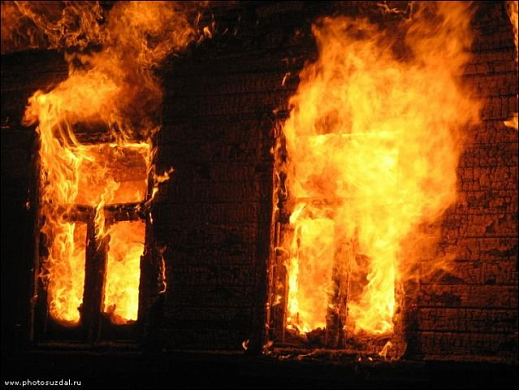 В Неверкино при пожаре в деревянном доме погиб человек