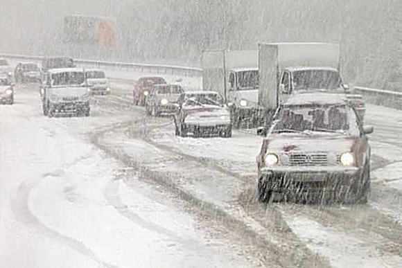Снегопад в Пензе осложнил обстановку на дорогах
