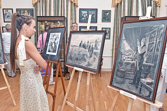 В пензенском Литературном музее открылась выставка работ художника Бориса Лебедева