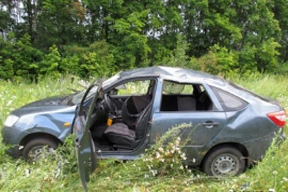 Под Бессоновкой перевернулась «Лада Гранта»