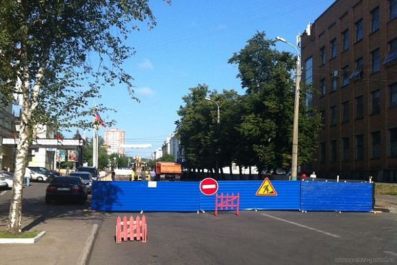 В Пензе для движения закрыт второй участок улицы М. Горького