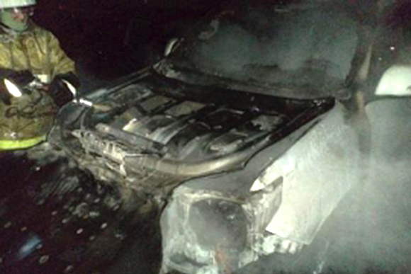 В Пензе ночью сгорел автомобиль Audi