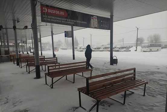Пензенский автовокзал отменил ряд рейсов из-за снегопада
