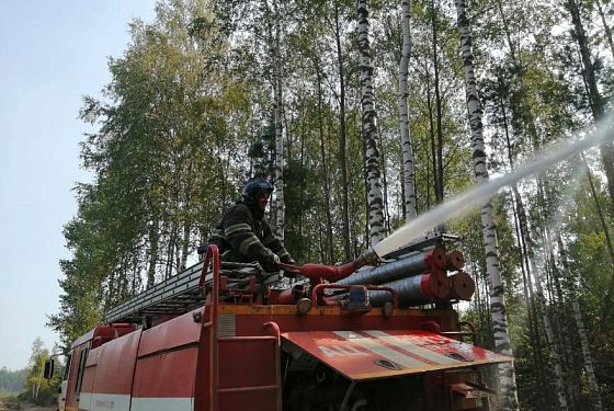 Пензенские спасатели тушат пожары в Нижегородской области