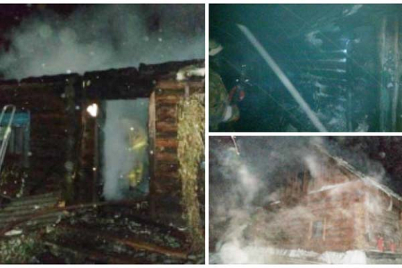 В Пензенской области сгорело три бани