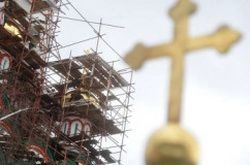 В Пензенской области, упав со строящейся церкви, разбился рабочий