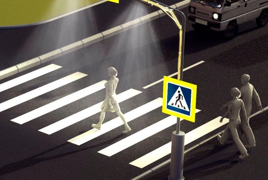 В Пензе на пешеходных переходах появится контрастная подсветка