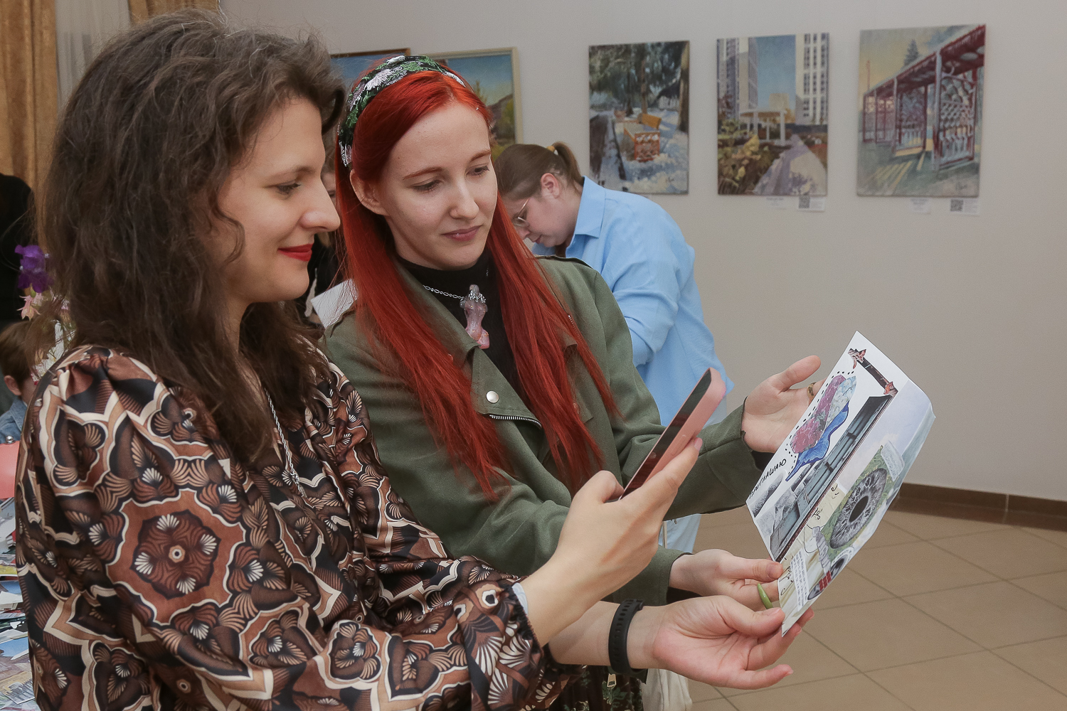 Работы фотографировали на память