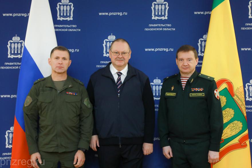 Олег Мельниченко встретился с начальником академии Росгвардии Андреем Кийко