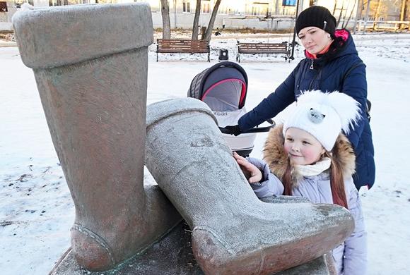 В Пензенской области открыли памятник валенкам