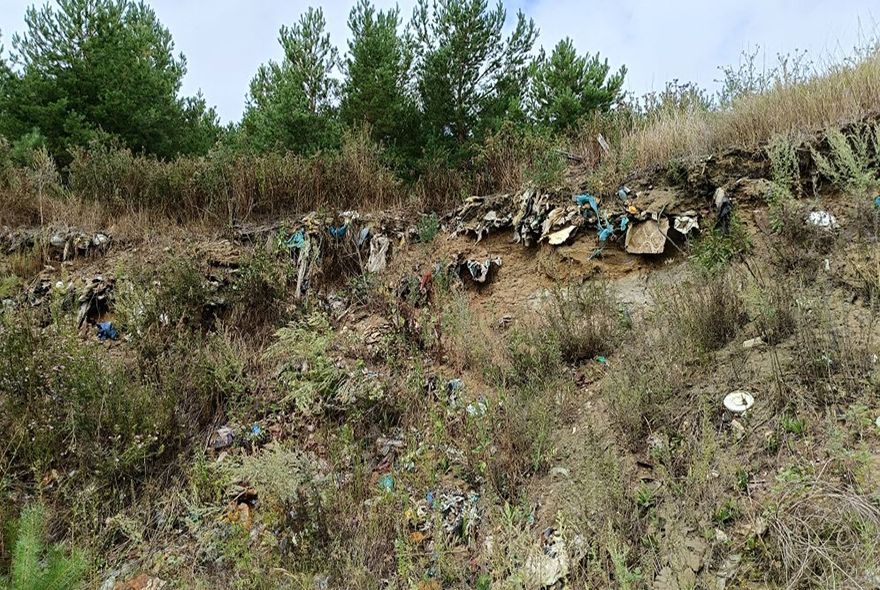 В Каменском районе ликвидировали несанкционированную свалку