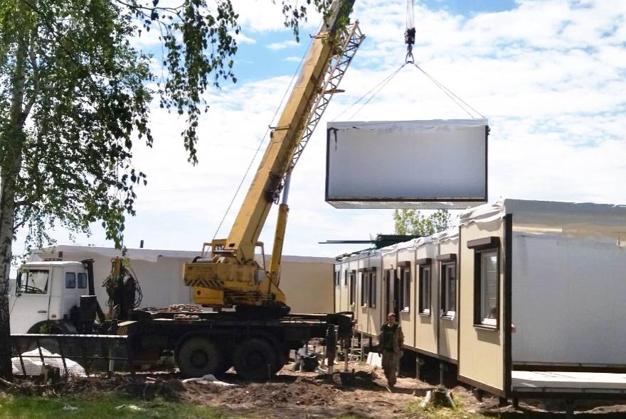 В Городищенском районе начался монтаж врачебной амбулатории