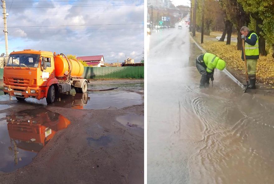 В Пензе ликвидируют последствия октябрьского ливня