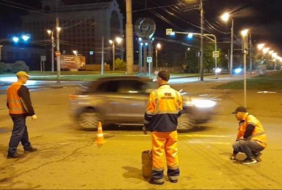 В Пензе дорожную разметку нанесут на 52 улицах