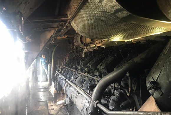 В Пензенской области загорелся локомотив поезда из 80 вагонов