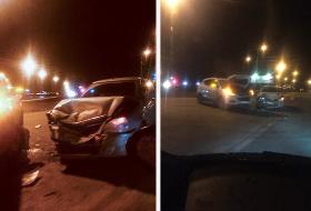 В Пензе у дворца единоборств «Воейков» столкнулись Hyundai и Priora