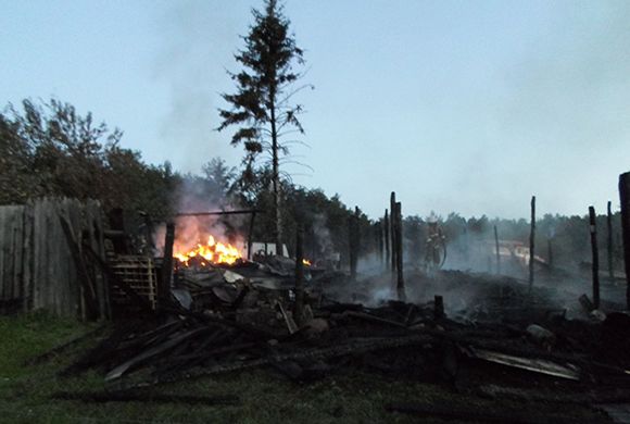 В Кузнецком районе в утреннем пожаре пострадал дачник