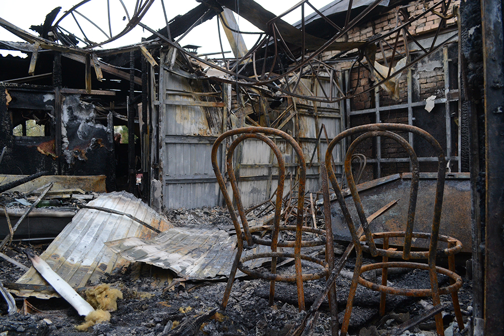 Последствия пожара в районе Центрального рынка в Пензе — галерея