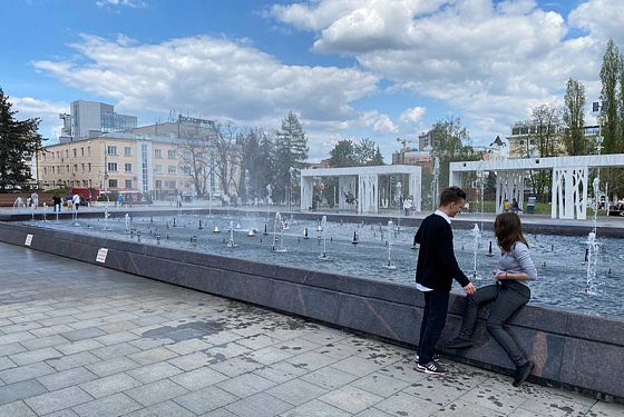 В Пензе начал работать главный городской фонтан