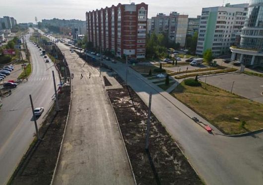 В Пензе на проспекте Строителей обустроили новые пешеходные зоны