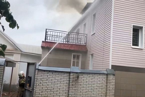 В Пензе на улице Солдатской произошел крупный пожар