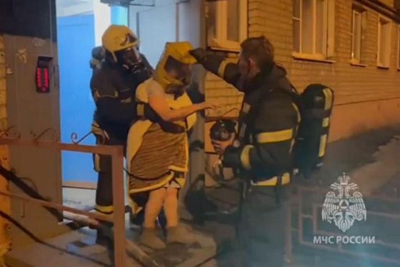 В Пензе на пожаре спасли 10 человек