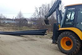 В Чаадаевке ремонтируют водопровод на улице Молодежной