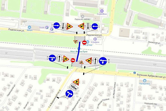 В Пензе перекроют проезд под мостом в Арбеково