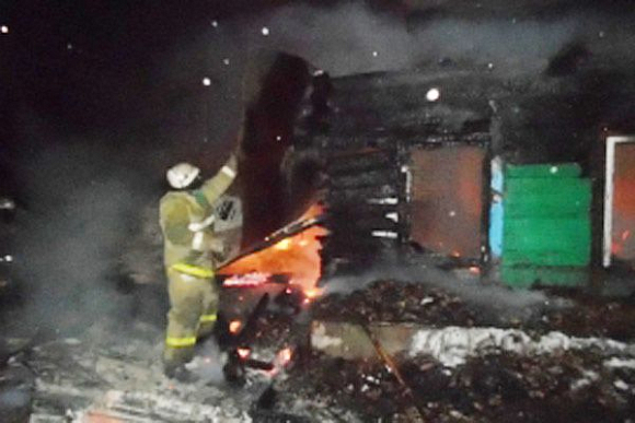 В Пензе пожар в заброшенном доме на ул. Свободы тушили 24 спасателя