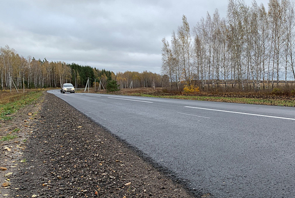 В Камешкирском районе завершен ремонт двух участков дороги