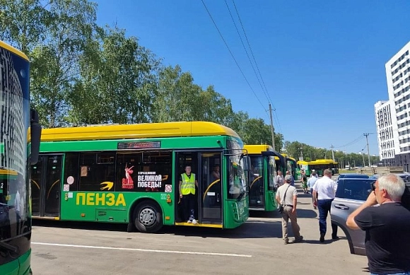 В Пензе автобус врезался в дерево из-за самокатчика