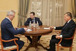 И. Белозерцев обсудил с В. Зубковым и М. Бабичем проекты в газовой сфере