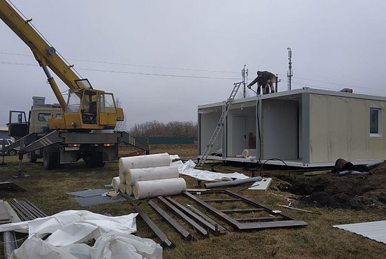 В Башмаковском районе приступили к монтажу нового ФАПа