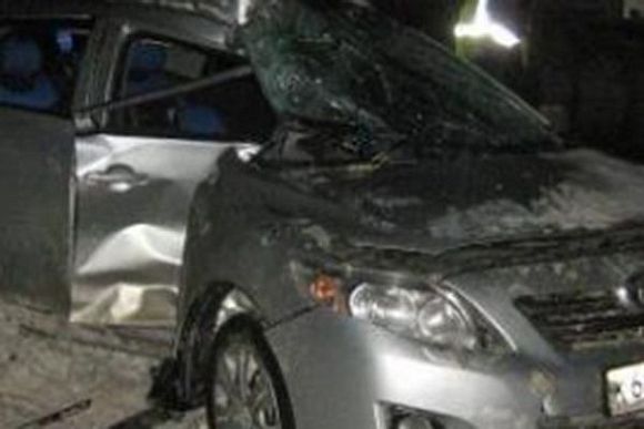 В Белинском районе Toyota столкнулась с КамАЗом, двое пострадавших