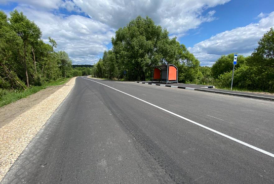 В Сосновоборском районе завершили ремонт дороги регионального значения